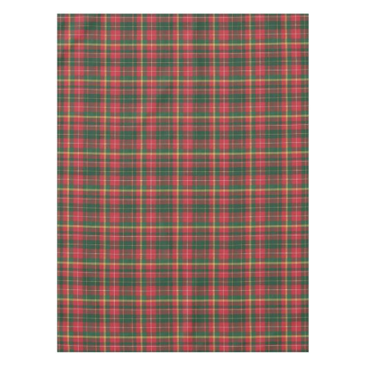 Classic Christmas Tartan Red Green Holiday  Tafelkleed (Voorkant)
