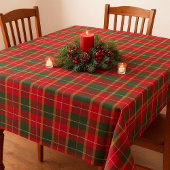 Classic Christmas Tartan Red Green Holiday  Tafelkleed