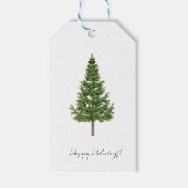 Classic Christmas Tree Gift Label Cadeaulabel