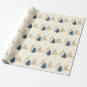 Classic Christmas Tree Ivory  Cadeaupapier (Uitgerold)