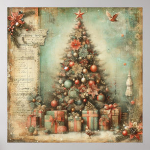 Classic Christmas Tree Poster
