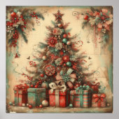 Classic Christmas Tree Poster (Voorkant)