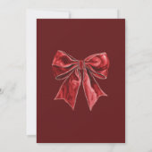 Classic Christmas Wedding Dank u kaart – Foto (Achterkant)