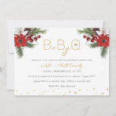 Classic Christmas White Baby-Q BBQ Baby shower Kaart (Voorkant)