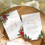 Classic Christmas White Baby shower Boekaanvraag Informatiekaartje<br><div class="desc">Deze Classic Christmas white baby shower boek aanvraag bijsluiter kaart is ideaal voor een lief feestelijk baby shower! Duik in de magie van het seizoen met onze vrolijke en eenvoudige design en meng klassieke charme met een grillig sprookje. Dit collectie is versierd met schattige bosdieren en vrolijke en felle waterverf...</div>