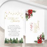 Classic Christmas White Baby shower Display Douche Informatiekaartje<br><div class="desc">Deze Classic Christmas white baby shower display douchewand kaart is ideaal voor een lief feestelijk baby shower! Duik in de magie van het seizoen met onze vrolijke en eenvoudige design en meng klassieke charme met een grillig sprookje. Dit collectie is versierd met schattige bosdieren en vrolijke en felle waterverf accenten...</div>