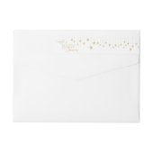 Classic Christmas White Baby shower retouradres (Achterkant)