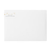 Classic Christmas White Baby shower retouradres (Voorkant)