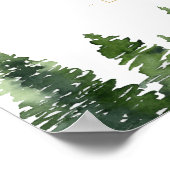 Classic Christmas White Baby shower Welkom Poster (Hoek)