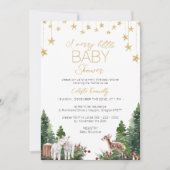 Classic Christmas White Merry Little Baby shower Kaart (Voorkant)