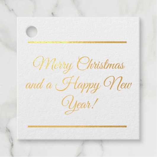 Classic Christmas Wishes Bedankjes Labels (Voorkant)