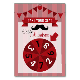 Classic Circus Poster Birthday Party Table No. Kaart