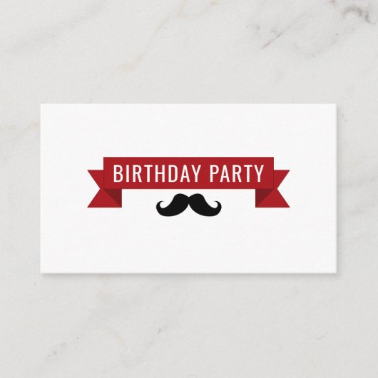 Classic Circus Poster, Kind Birthday Party Ticket Informatiekaartje (Voorkant)