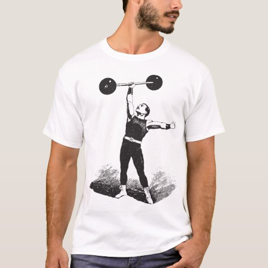Classic Circus Sterk Man Gewichtheffer Shirt (Voorkant)