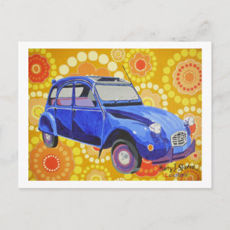 Classic citroen 2cv briefkaart