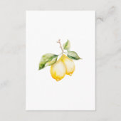 Classic Citrus Lemon Summer Wedding RSVP Kaart (Achterkant)