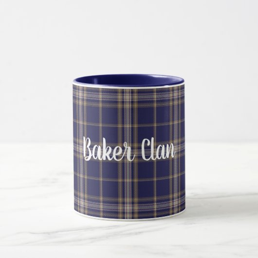 Classic Clan Baker Tartan Mok (Midden)