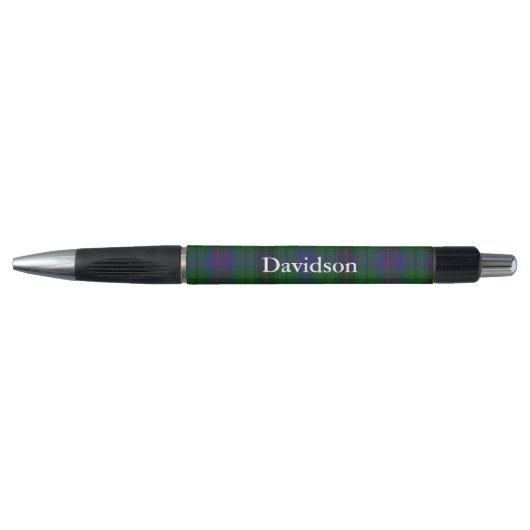 Classic Clan Davidson Tartan Plaid Aangepaste Pen (Voorkant)