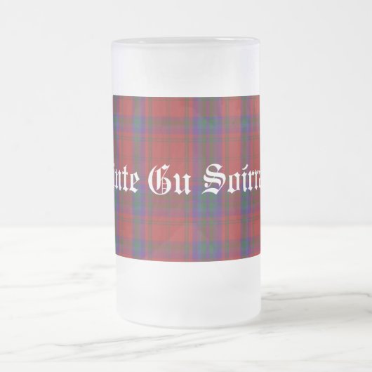 Classic Clan MacDougall Tartan Pset Stein Matglas Bierpul (Center)