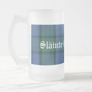 Classic Clan MacThomas Tartan Pset Stein Matglas Bierpul