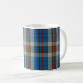 Classic Clan Thompson Blue en Gray Tartan Pset Koffiemok (Voorkant rechts)