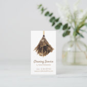 Classic Cleaning Service maid janitorial Visitekaartje (Staand voorkant)