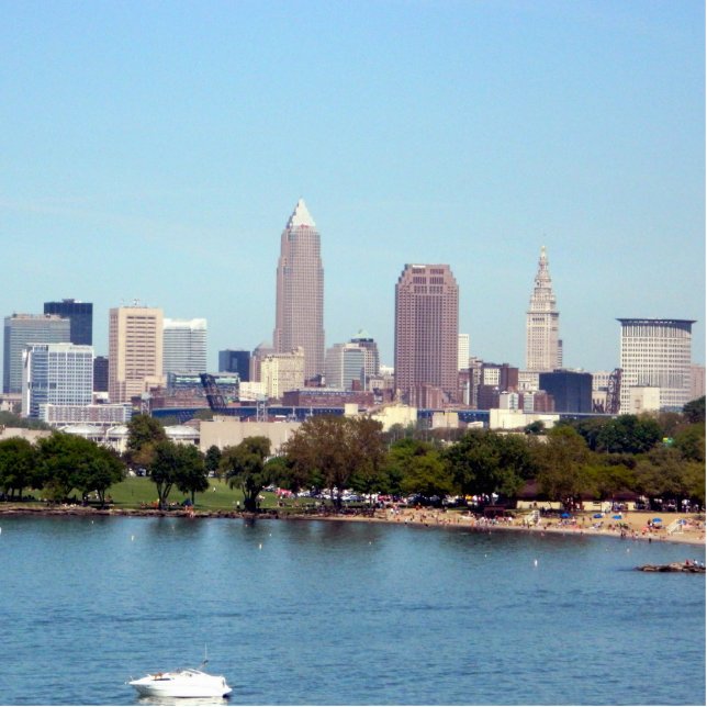 Classic Cleveland Ohio Photo Sculpture Staand Fotobeeldje (Voorkant)