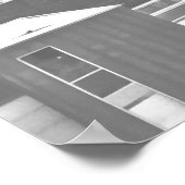 Classic Cleveland River Uitzicht Skyline Poster (Hoek)