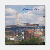 Classic Cleveland Uitzicht Magnet (Voorkant)