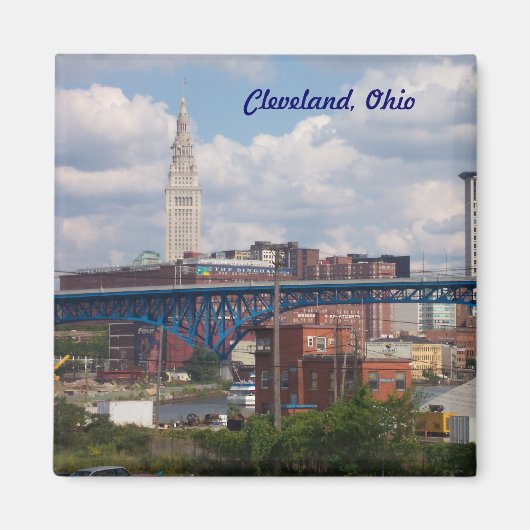 Classic Cleveland Uitzicht Magnet (Voorkant)