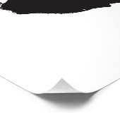 Classic Clipart Santa Claus Black White Retro Perfect Poster (Hoek)