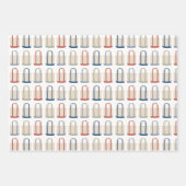 Classic Coastal Canvas tas Beach Nieuw-Engeland Inpakpapier Vel (Voorkant 3)