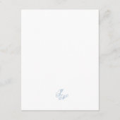 Classic Coastal Wedding Details Kaart - Newport, R (Achterkant)