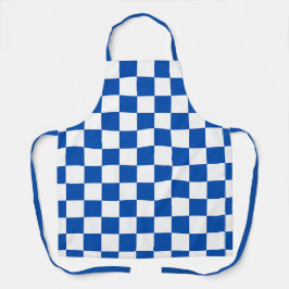Classic cobalt blue checkerboard schort