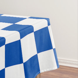 Classic cobalt blue checkerboard tafelkleed