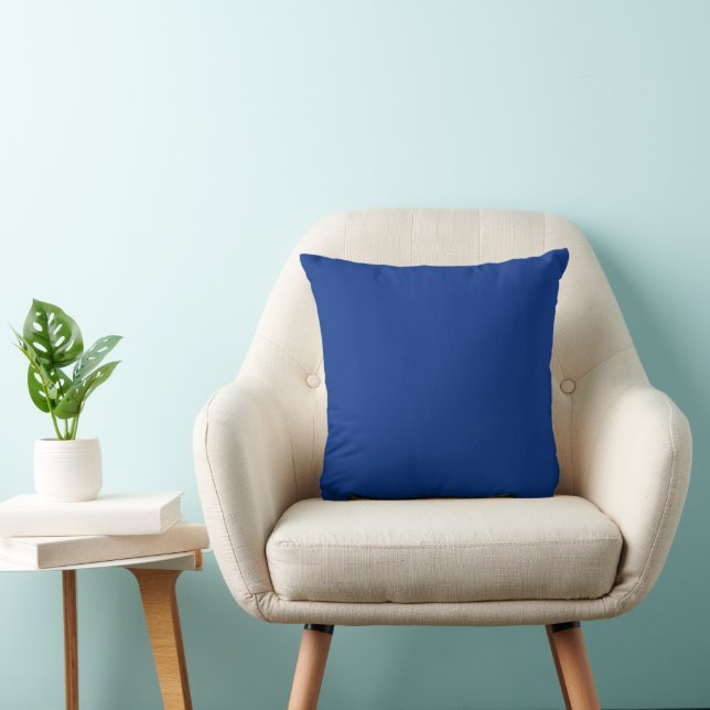 Classic Cobalt Blue Throw Pillow Kussen (Stoel)