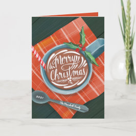 Classic Cocoa Merry kerstMok niet-foto Feestdagen Kaart