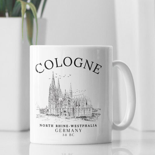 Classic Cologne Cathedral Germany Vista Koffiemok