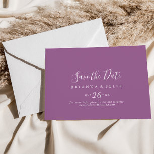 Classic Colorful Coordinate Horizontal Wedding Save The Date