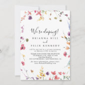 Classic Colorful Elopement Reception Kaart (Voorkant)