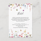 Classic Colorful Wild Floral Hotel Informatiekaartje (Voorkant)