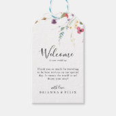 Classic Colorful Wild Floral Wedal Welcome Cadeaulabel (Voorkant)