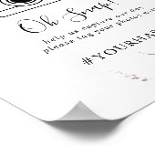 Classic Colorful Wild Floral Wedding Oh Snap Poster (Hoek)