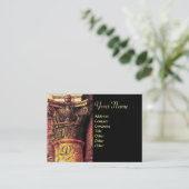 CLASSIC COLUMN MONOGRAM 2 helder rood geel, zwart Visitekaartje (Staand voorkant)