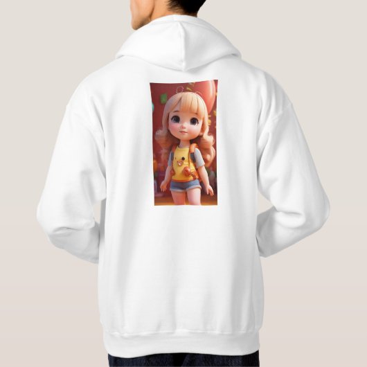 "Classic Comfort: Essential Hoodie met capuchon" (Achterkant)