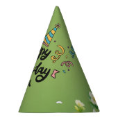 Classic Cone verjaardagsfeest Pet Feesthoedjes (Rechts)