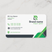 Classic Corporate business card design Visitekaartje (Achterkant)