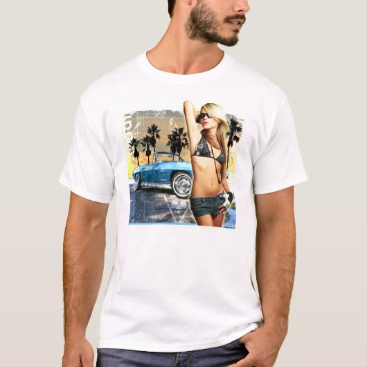 Classic Corvette Beauty T-shirt (Voorkant)