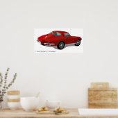 Classic Corvette Stingray Poster (Keuken)