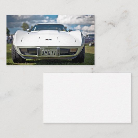 Classic Corvette Visitekaartje voor Automotive Contactkaartje (Voorkant / Achterkant)